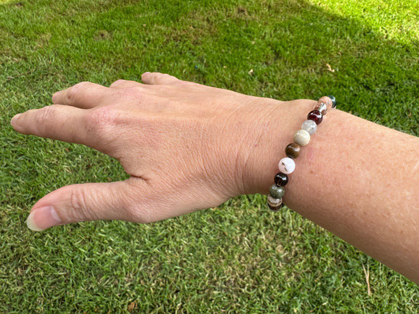 Rocky Mountain National Park Flex Handmade Stone Bracelet