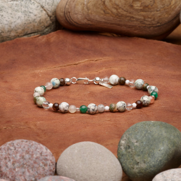 Yosemite National Park Handmade Stone Simple Lines Bracelet - Small