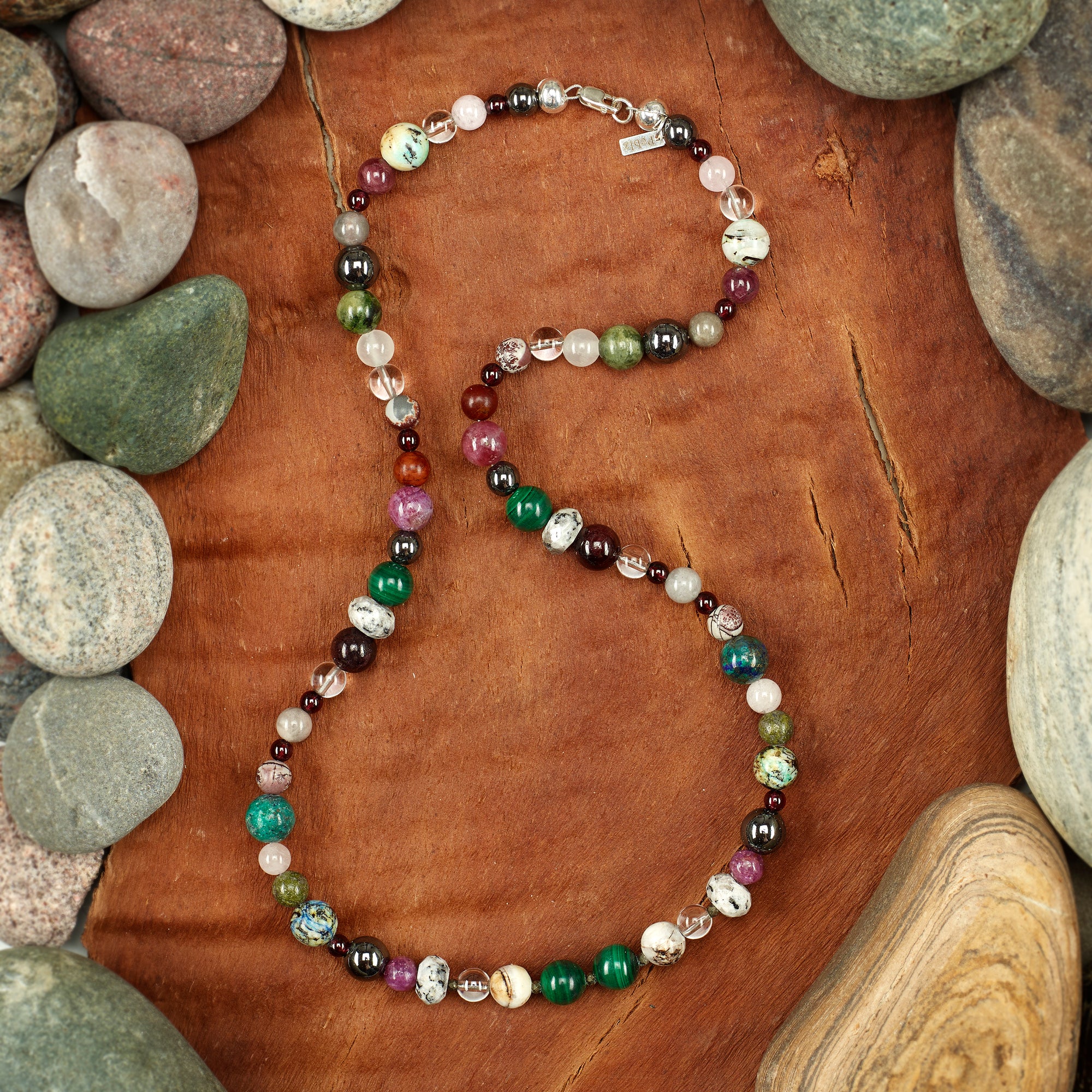 State of Wisconsin Handmade Stone Necklace